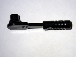 LEGO 11402e Minifigure, Utensil Tool Ratchet / Socket Wrench in Black - Authentic LEGO Part