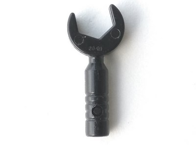 LEGO 11402g Minifigure, Utensil Tool Open End Wrench - 3-Rib Handle in Black - Authentic LEGO Part