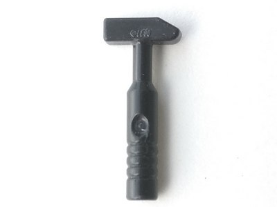 LEGO 11402h Minifigure, Utensil Tool Cross Pein Hammer - 3-Rib Handle in Black - Authentic LEGO Part