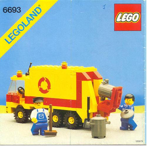LEGO City 6693 - Recycle Truck With instructions - No box - Authentic LEGO Set Main Image
