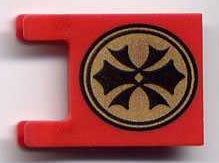 LEGO 2335pb005 Flag 2 x 2 Square with Orient China Pattern - Main Product Image