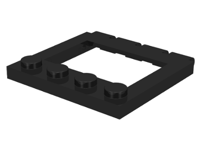LEGO 2349 Hinge Vehicle Roof 4 x 4 Sunroof in Black - Authentic LEGO Part