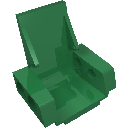 LEGO 2717 Technic Seat 3 x 2 Base in Green - Authentic LEGO Part