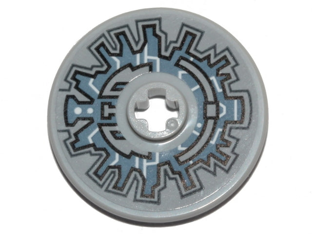 LEGO 2723pb072 Technic, Disk 3 x 3 with SW Millennium Falcon Hyperdrive Pattern (Sticker) - Sets 75192 / 75257 - Main Product Image