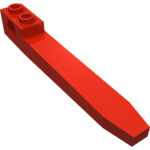 LEGO 2823 Technic Forklift Fork in Red - Authentic LEGO Part