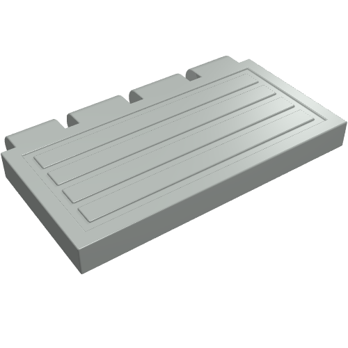 LEGO 2873 Hinge Train Gate 2 x 4 in Light Gray - Authentic LEGO Part