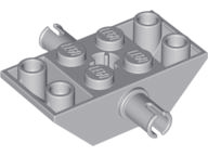 LEGO 30390 Slope, Inverted 45 4 x 2 Double with Pins in Light Bluish Gray - Authentic LEGO Part