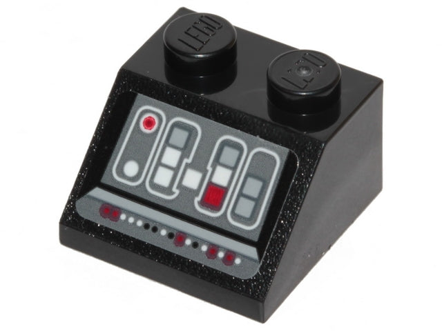 LEGO 3039pb125 Slope 45 2 x 2 with SW Millennium Falcon Control Panel Pattern (Sticker) - Sets 75105 / 75257 - Main Product Image