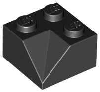 LEGO 3046 Slope 45 2 x 2 Double Concave in Black - Authentic LEGO Part