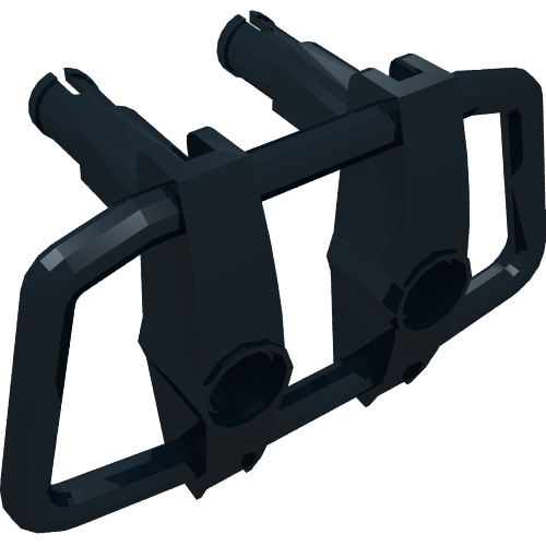 LEGO 30632 Vehicle, Grille 6 x 4 x 3 with Two Pins and Two Pin Holes in Black - Authentic LEGO Part