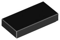 LEGO 3069 Tile 1 x 2 in Black - Authentic LEGO Part
