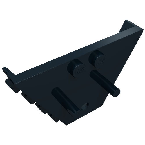 LEGO 3145 Vehicle, Tipper End Flat with Pins in Black - Authentic LEGO Part