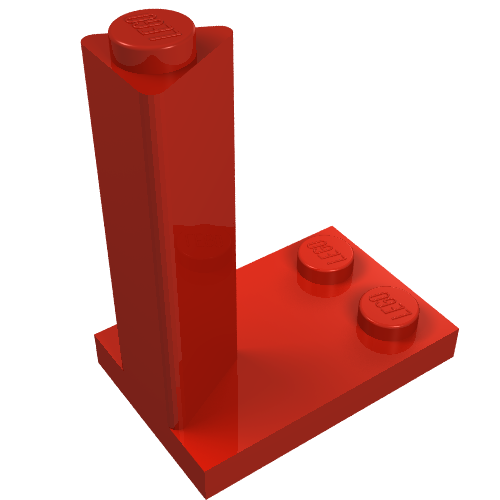 LEGO 3218 Train Direction Switch - 4.5V 2 x 3 in Red - Authentic LEGO Part