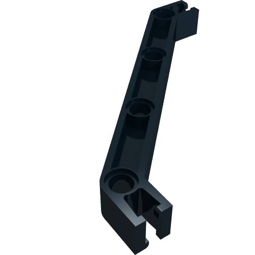 LEGO 32204 Znap Beam 11, 4 Holes, 2 Bends in Black - Authentic LEGO Part