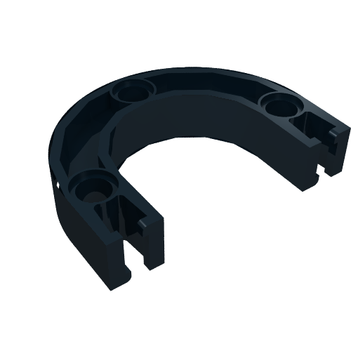 LEGO 32205 Znap Beam 1/2 Circle Radius 2L in Black - Authentic LEGO Part