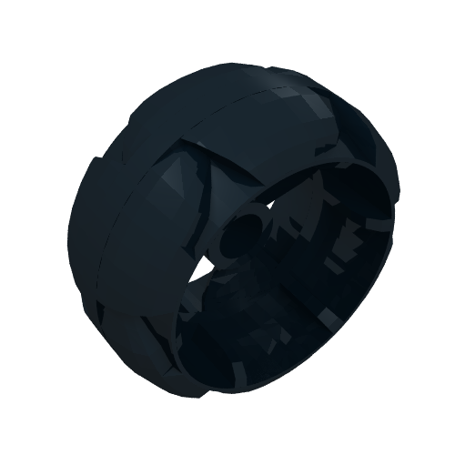 LEGO 32219 Wheel 32mm Znap Propeller in Black - Authentic LEGO Part