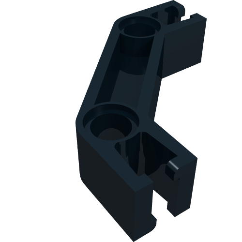 LEGO 32242 Znap Beam 4, 2 Holes, 2 Bends in Black - Authentic LEGO Part