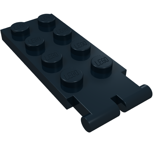 LEGO 3315 Hinge Plate 2 x 4 - Male (Digger Bucket Holder) in Black - Authentic LEGO Part