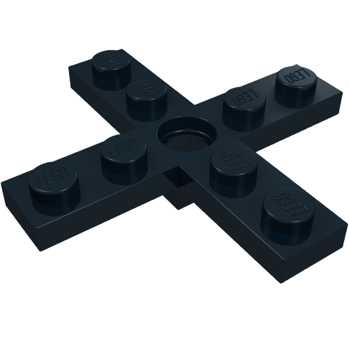 LEGO 3461 Propeller 4 Blade 5 Diameter 5 x 5 with Center Hole for Rotor Holder in Black - Authentic LEGO Part