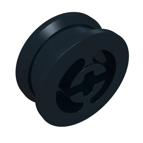 LEGO 3482 Wheel with Split Axle Hole in Black - Authentic LEGO Part