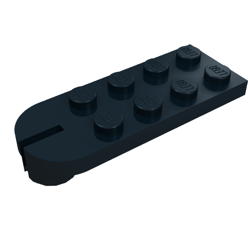 LEGO 3491 Plate, Modified 2 x 5 with Tow Ball Socket in Black - Authentic LEGO Part