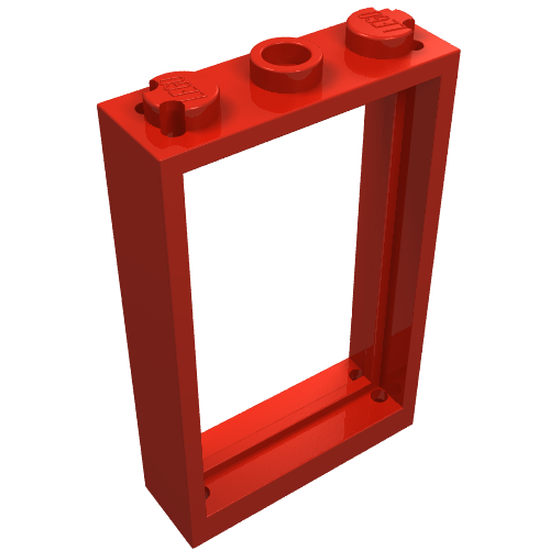 LEGO 3579 Door, Frame 1 x 3 x 4 in Red - Authentic LEGO Part