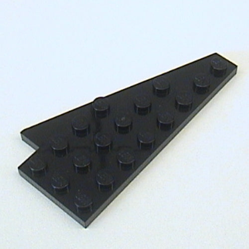 LEGO 3933a Wedge, Plate 8 x 4 Wing Left without Underside Stud Notch in Black - Authentic LEGO Part