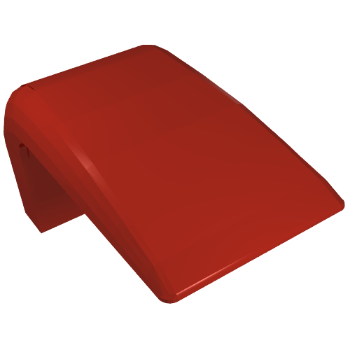 LEGO 4086 Fabuland Car Roof, Fixed Curve in Red - Authentic LEGO Part