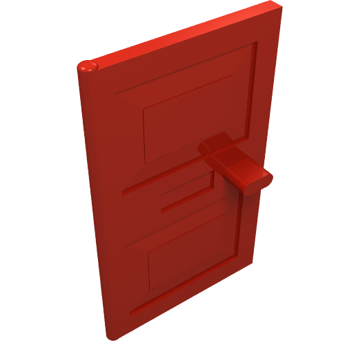 LEGO 4131 Door 1 x 4 x 5 in Red - Authentic LEGO Part