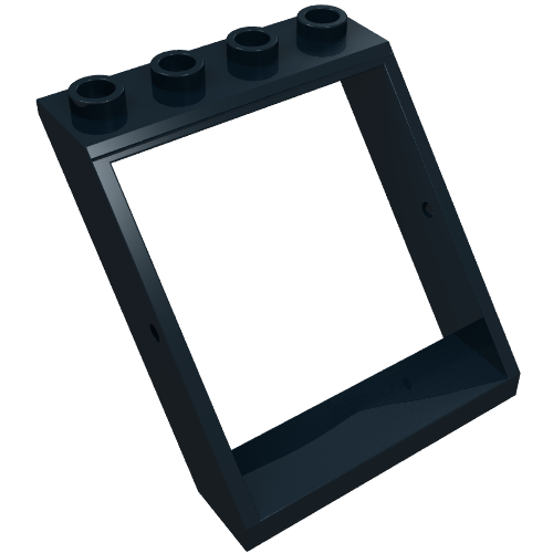 LEGO 4447 Window 4 x 4 x 3 Roof in Black - Authentic LEGO Part