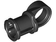 LEGO 44 Light Bluish Gray Technic, Axle and Pin Connector Toggle Joint Smooth in Black - Authentic LEGO Part