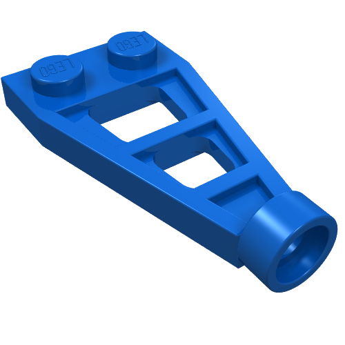 LEGO 4596 Plate, Modified 1 x 2 with Long Stud Holder (Space Wing) in Blue - Authentic LEGO Part