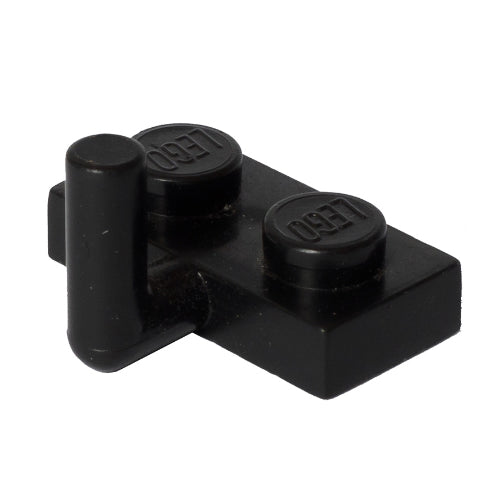 LEGO 4623a Plate, Modified 1 x 2 with Bar Arm Up (Horizontal Arm 6mm) in Black - Authentic LEGO Part