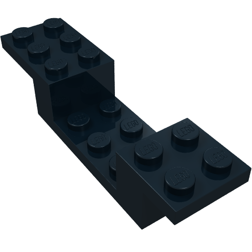 LEGO 4732 Bracket 8 x 2 x 1 1/3 in Black - Authentic LEGO Part