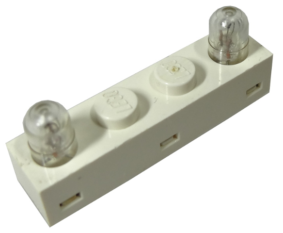 LEGO 4771c01 Electric, Light Brick 1 x 4 with 2 Lamps on Top - Main Product Image