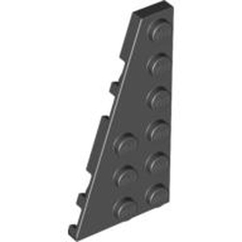 LEGO 54384 Wedge, Plate 6 x 3 Left in Black - Authentic LEGO Part