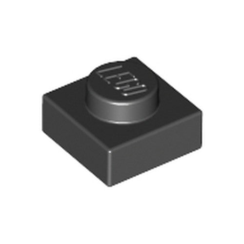 LEGO 3024 Plate 1 x 1 in Black - Authentic LEGO Part