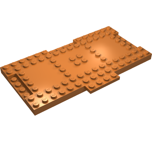 LEGO 18922 Brick, Modified 8 x 16 x 2/3 with 1 x 4 Indentations and 1 x 4 Plate - Main Product Image