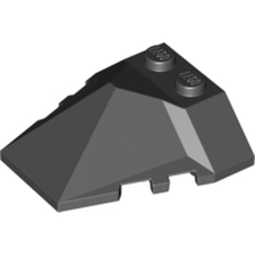 LEGO 47757 Wedge 4 x 4 x 1 1/3 Pyramid Center in Black - Authentic LEGO Part