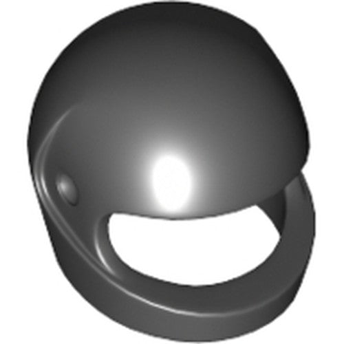 LEGO 2446 Minifigure, Headgear Helmet Motorcycle (Standard) in Black - Authentic LEGO Part