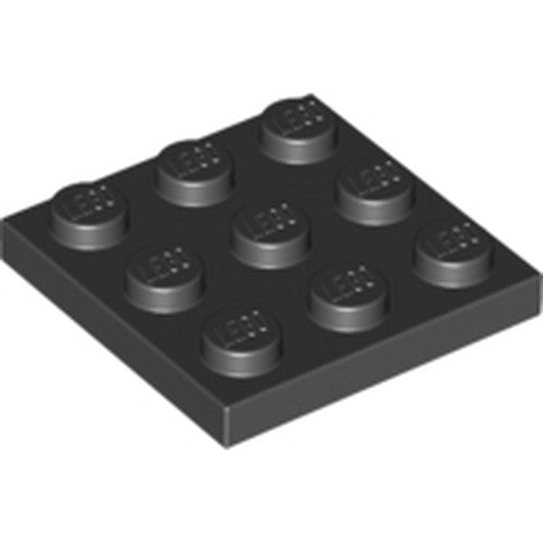 LEGO 11212 Plate 3 x 3 in Black - Authentic LEGO Part