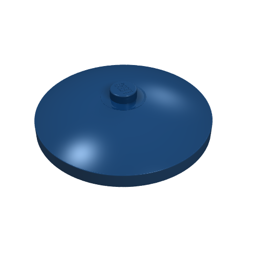 LEGO 3960 Dish 4 x 4 Inverted (Radar) with Solid Stud in Dark Blue - Authentic LEGO Part