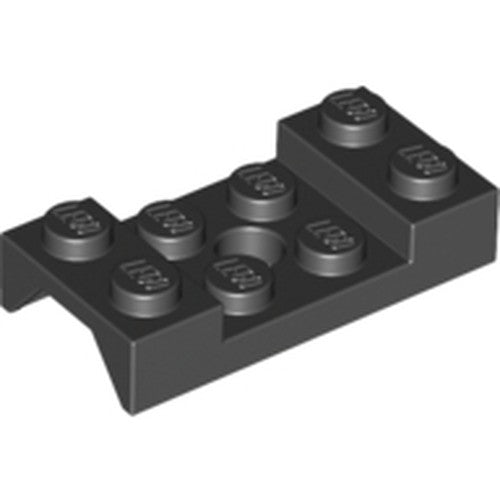 LEGO 60212 Vehicle, Mudguard 2 x 4 with Arch Studded with Hole in Black - Authentic LEGO Part