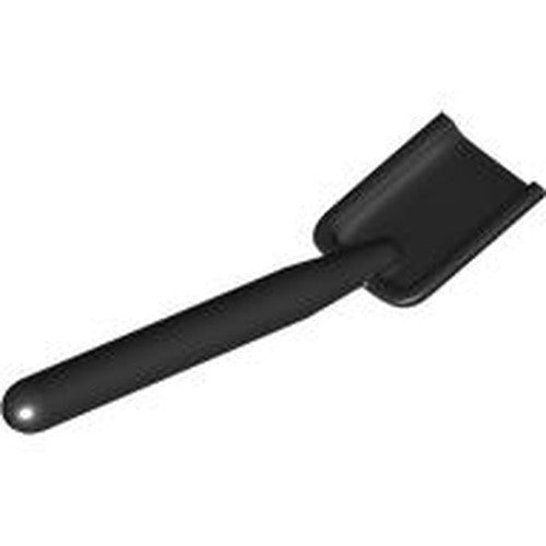 LEGO 3837 Minifigure, Utensil Shovel / Spade - Handle with Round End in Black - Authentic LEGO Part