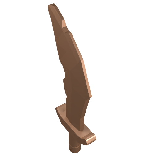 LEGO 60752 Minifigure, Weapon Sword, Scimitar with Nicks in Copper - Authentic LEGO Part