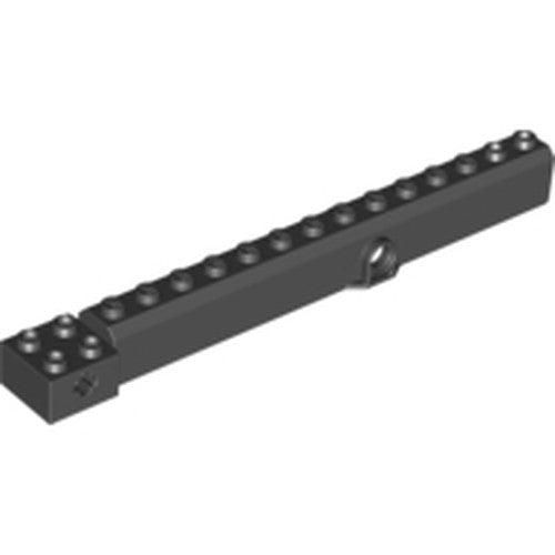 LEGO 57779 Crane Arm Outside, Wide with Pin Hole at Mid-Point in Black - Authentic LEGO Part
