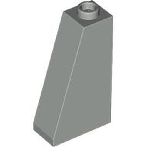 LEGO 4460a Slope 75 2 x 1 x 3 - Open Stud in Light Gray - Authentic LEGO Part