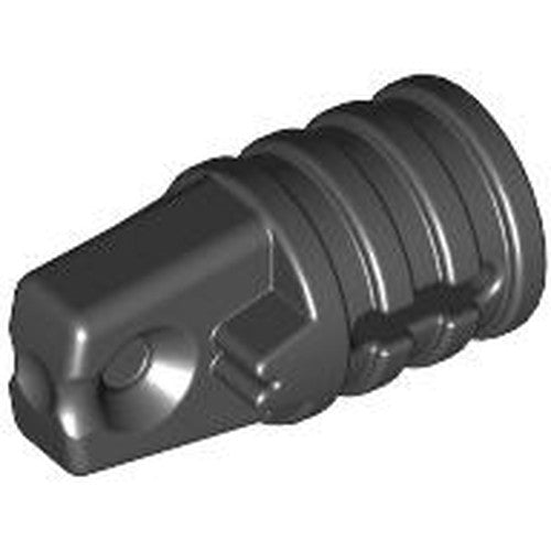 LEGO 30552 Hinge Cylinder 1 x 2 Locking with 1 Finger and Axle Hole on Ends with Slots in Black - Authentic LEGO Part