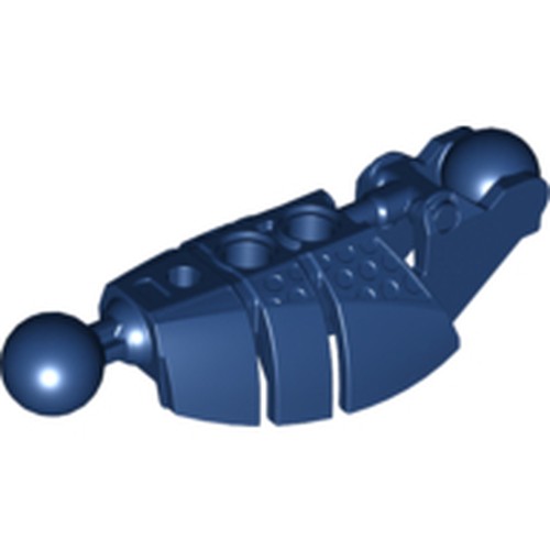 LEGO 53574 Bionicle Piraka Leg Lower Section with 2 Ball Joint in Dark Blue - Authentic LEGO Part