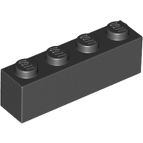 LEGO 3010 Brick 1 x 4 in Black - Authentic LEGO Part